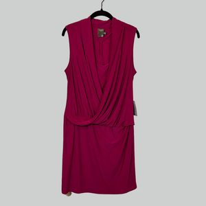 Taylor Stretch Sleeveless Two-Piece Dress Cranberry 10